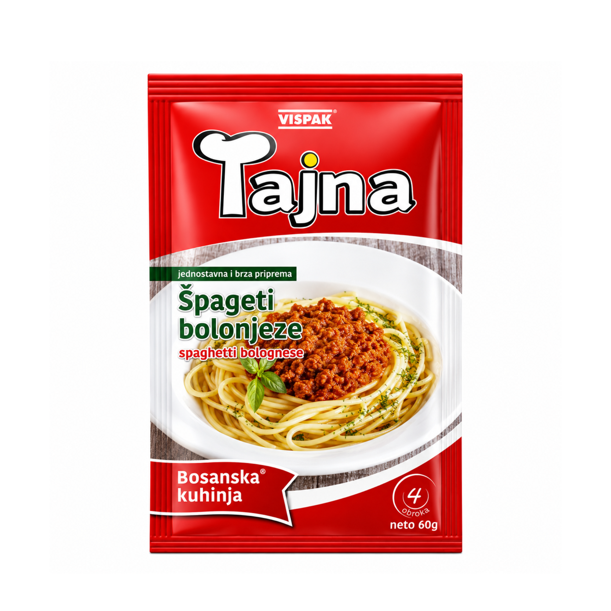 Vispak Tajna Spaghetti bolognese