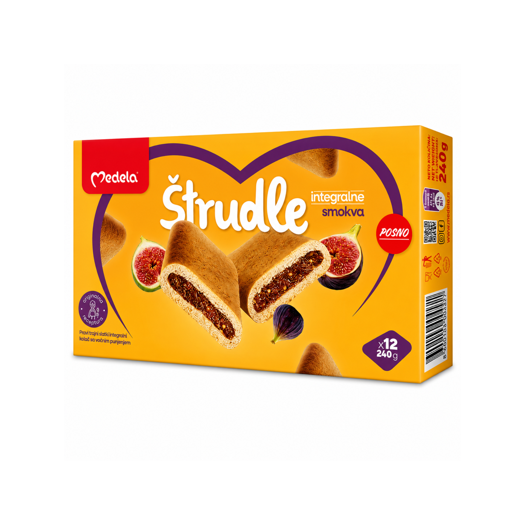 Medela Whole Wheat Fig Strudel Lenten