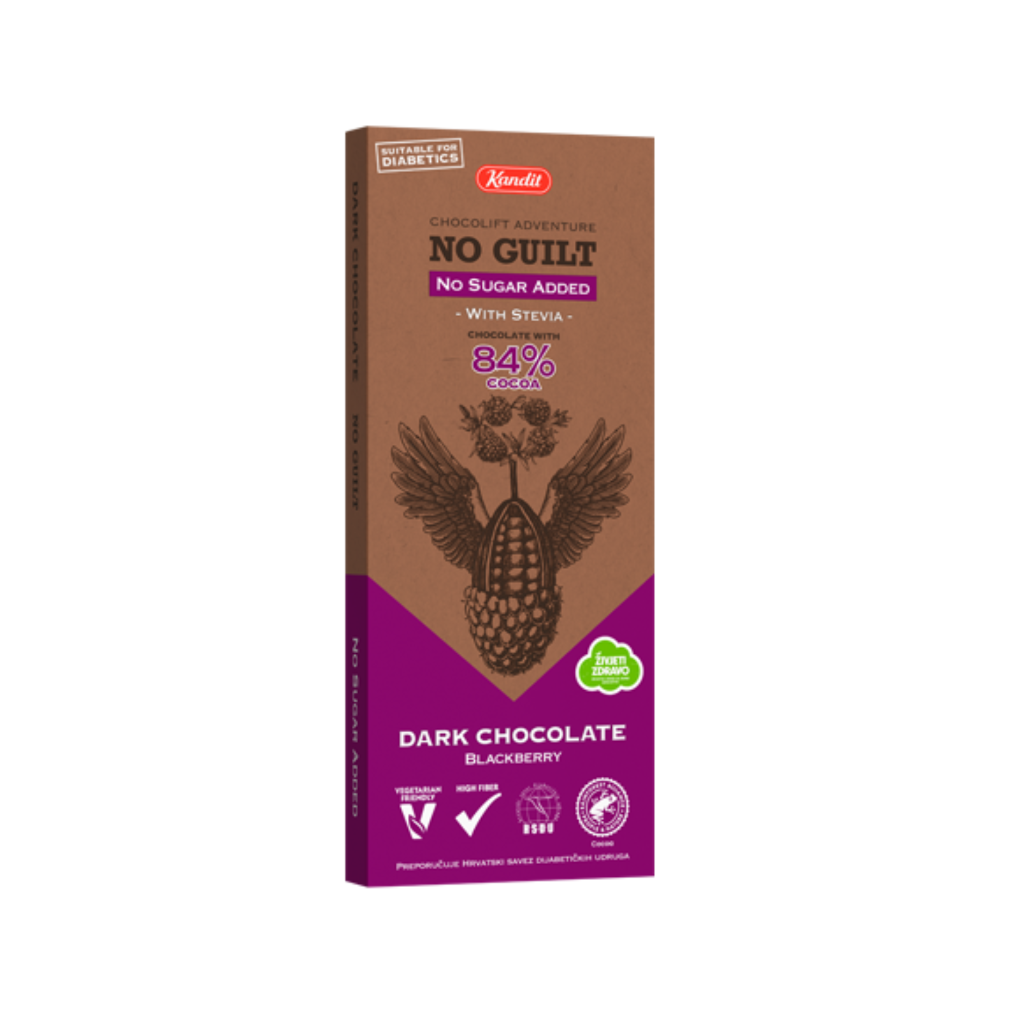 Kandit No Guilt Dark Blackberry Chocolate