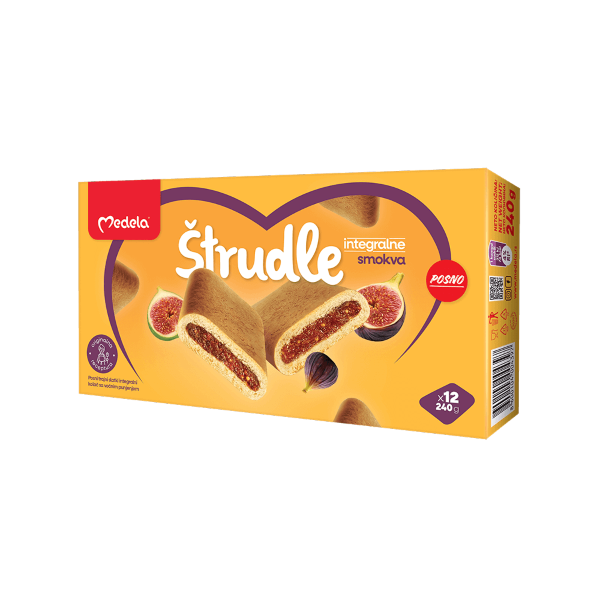 Medela Whole Wheat Fig Strudel Lenten