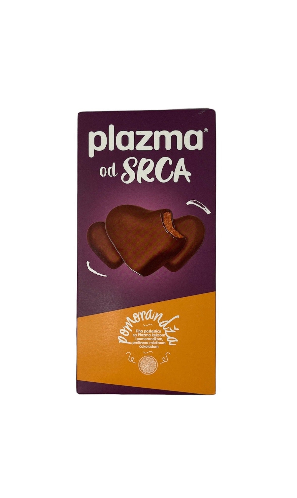 Bambi Plazma Biscuit Heart  Chocolate with Orange