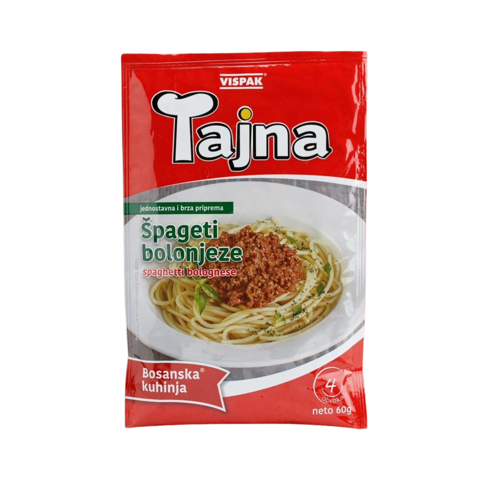 Vispak Tajna Spaghetti bolognese